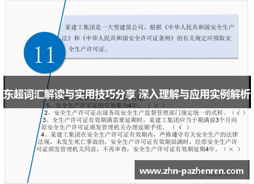东超词汇解读与实用技巧分享 深入理解与应用实例解析 东超词汇解读与实用技巧分享 深入理解与应用实例解析